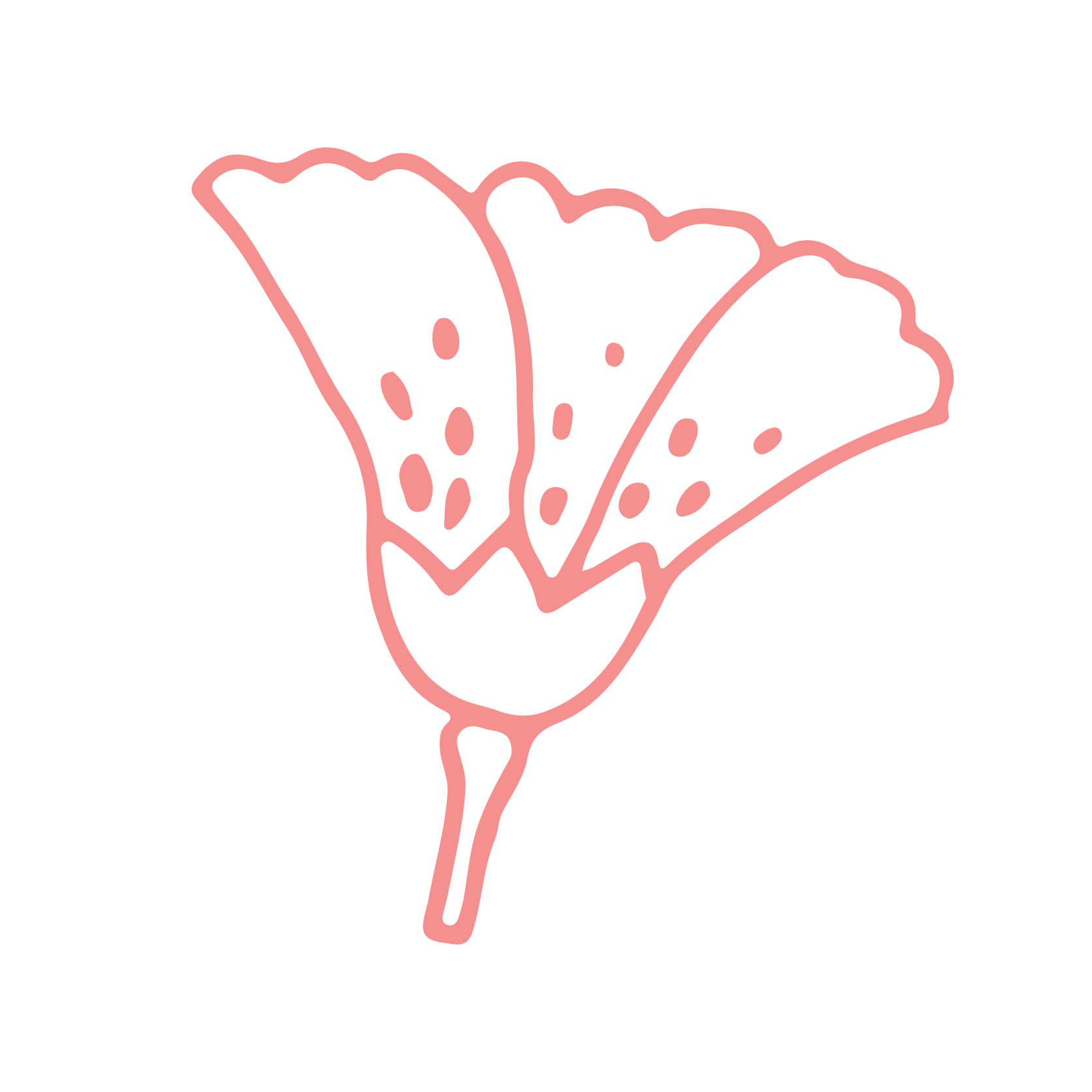 Blomst 2 - Rosa