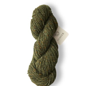 Isager Aran Tweed Green