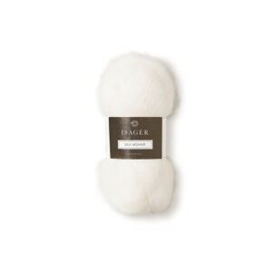 Isager Silk Mohair farge E0 - ren silkemohair - hos Fru Kvist, sammen med resten av Isagers flotte garnkvaliteter