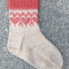 Loveheartssokken - loveheart sokk - lovehartsokk -designet av Merete Norheim - garnpakke hos Fru Kvist