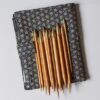 SeeKnit koshitsu set - japanske bambus strikkepinner utskiftbare hos Fru Kvist