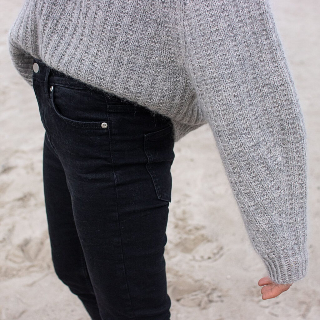 Ribbed jumper av Anne Ventzel av originalt garnvalg av designeren - garnpakke