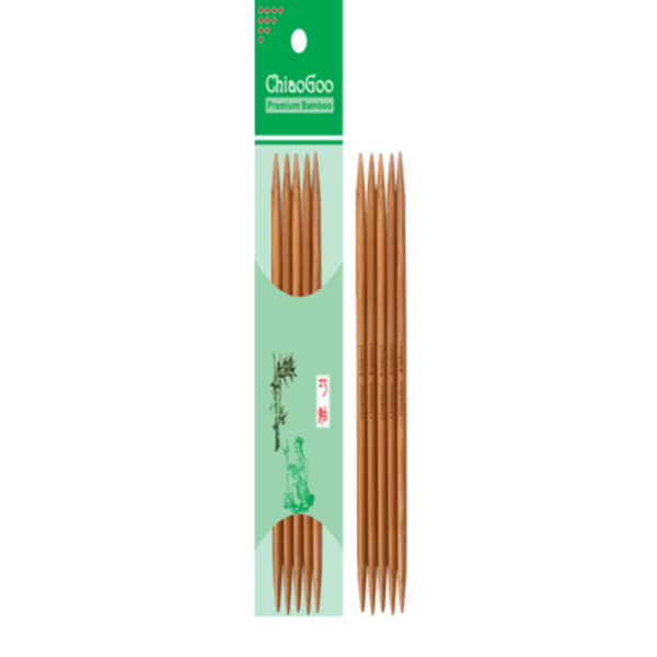 ChiaoGoo Bamboo Double Point 20 cm (Patina)