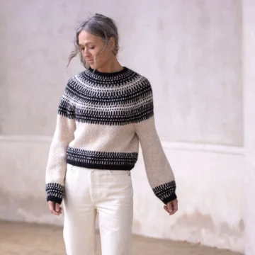 Badger and bloom av Anne Ventzel - garnpakke hos Fru Kvist