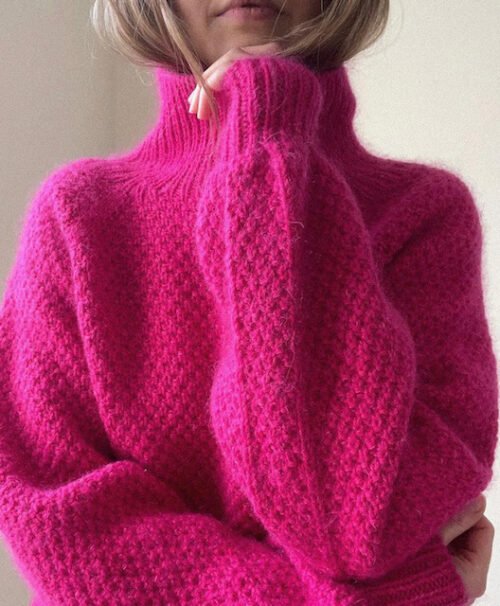 Ppoppo sweater av Aegyoknit får du som garnpakke hos Fru Kvist Foto: Aegyoknit