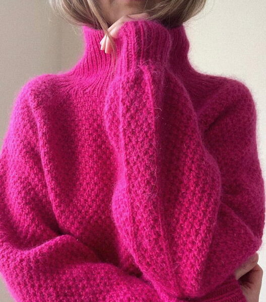 Ppoppo sweater av Aegyoknit får du som garnpakke hos Fru Kvist Foto: Aegyoknit