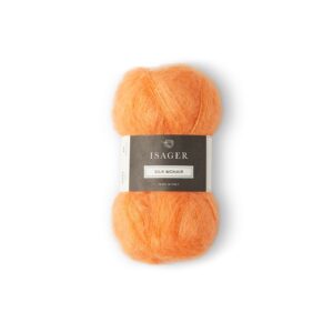 Isager Silk Mohair farge 64 orange- ren silkemohair - hos Fru Kvist, sammen med resten av Isagers flotte garnkvaliteter