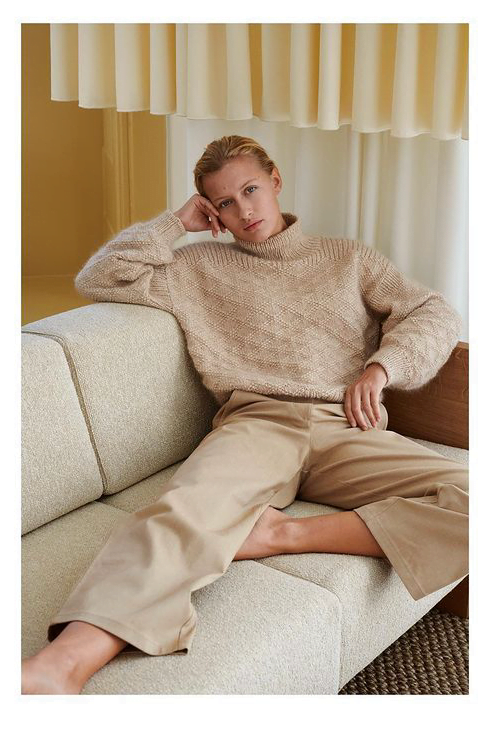 Texture Sweater av Helga Isager - Garnpakke ull/alpakka