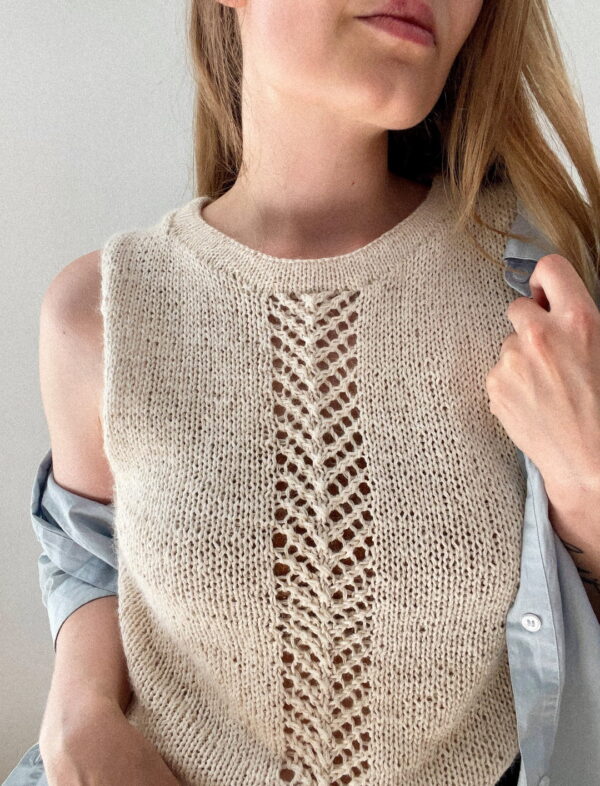 AegyoKnit Yoreum top - garnpakke hos Fru Kvist i Alpaca 1, Japansk Bomuld og Trio 1 fra Isager