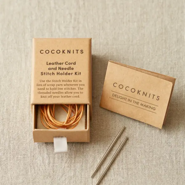 Cocoknits Leather Cord and Needle Stitch Holder Kit
