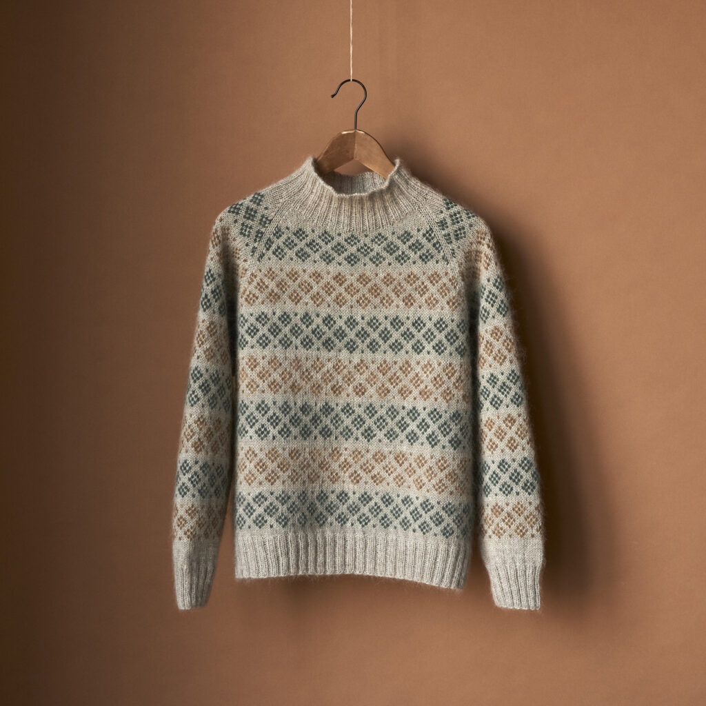 skanseparken, susie haumann, strikk til vinter, highland, silk mohair, isager