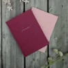 My Knitting Notes burgunder rosa Laine frukvist.no