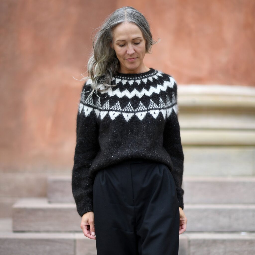Selene sweater Anne Ventzel garnpakke hos Fru Kvist