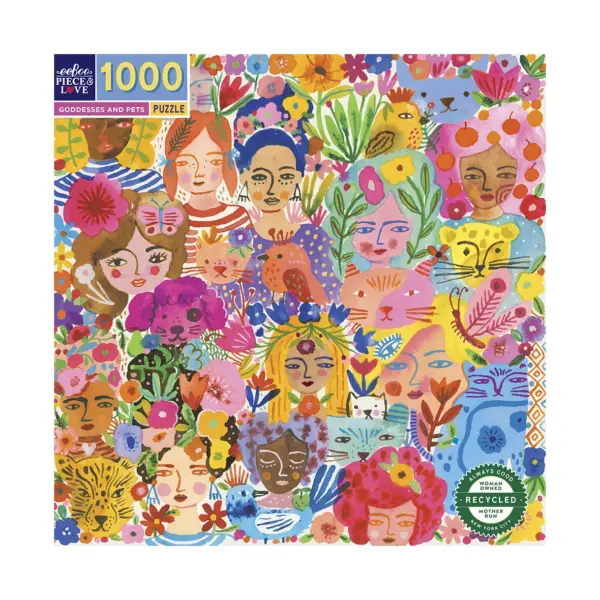 Puslespill Goddesses and Pets - 1000 brikker