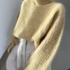 waffle_loop_roll-neck sweater other_loops hos frukvist.no isager tweed og silk mohair