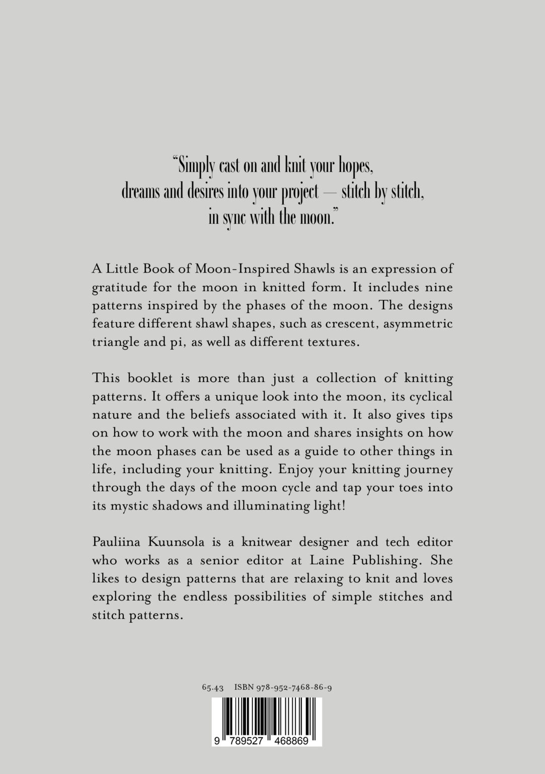 A Little Book of Moon-Inspired Shawls Pauliina Kuunsola Laine sjal frukvist.no