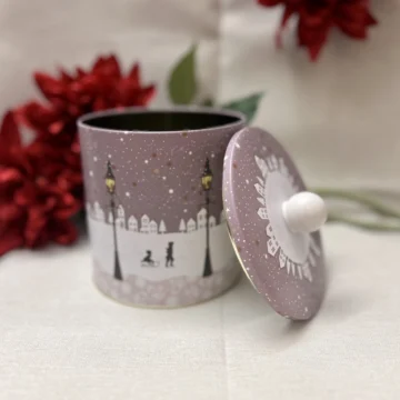 Silent Night - Rund boks med håndtak