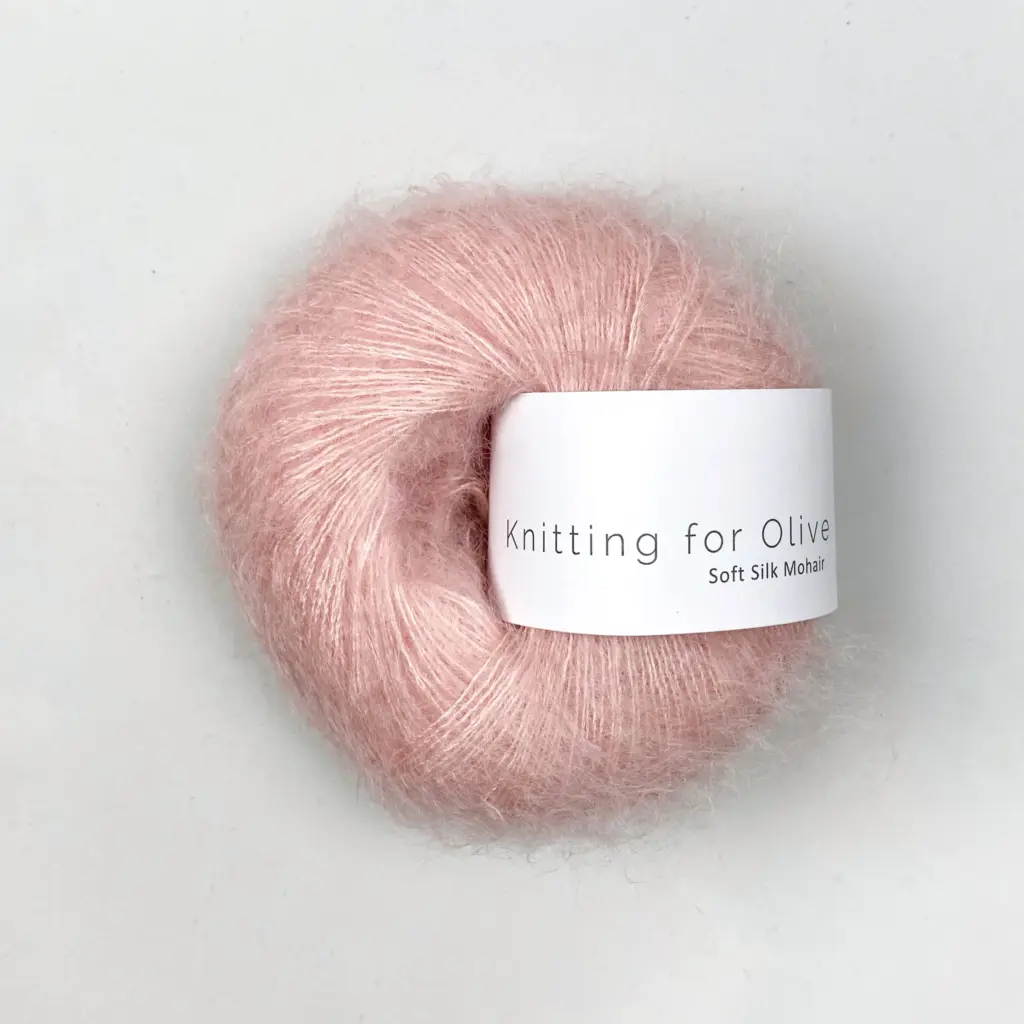 Knitting for olive soft silk mohair KFO SSM frukvist.no valmuerosa poppy rose