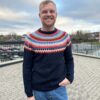 Celeste Sweater Man Mønsterstrikk strikkegenser herre PetiteKnit frukvist.no