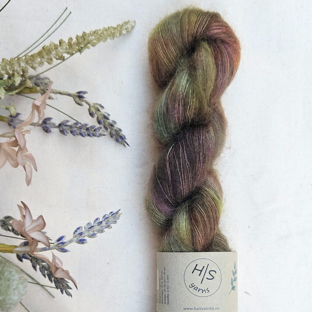 Hettestrikk - Håndfarget Silk Mohair - Bilde 3