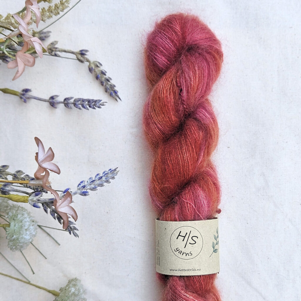 Hettestrikk - Håndfarget Silk Mohair - Bilde 4