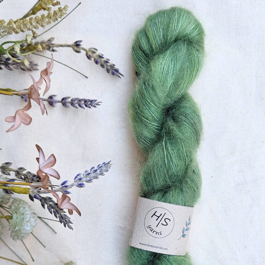 Hettestrikk - Håndfarget Silk Mohair - Bilde 5