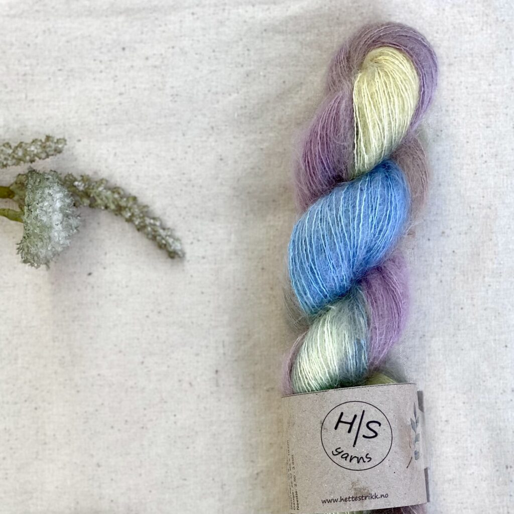 Hettestrikk - Håndfarget Silk Mohair - Bilde 10