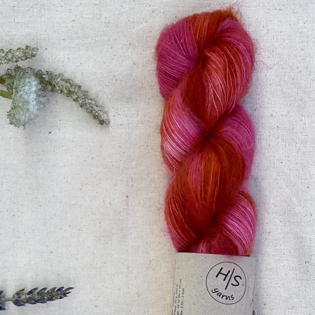 Hettestrikk - Håndfarget Silk Mohair - Bilde 9