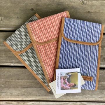 Woven Mappe til rundpinner - Stripevev