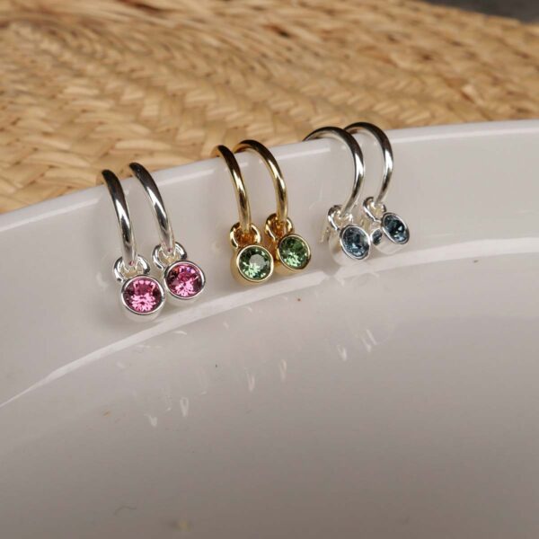 Ørering med Swarovski anheng