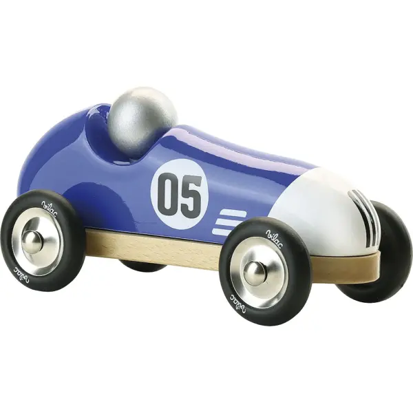 Retro Racerbil i tre - Blå