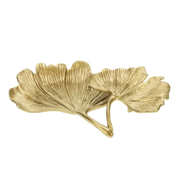 Dekorativt fat med ginkgo-blader