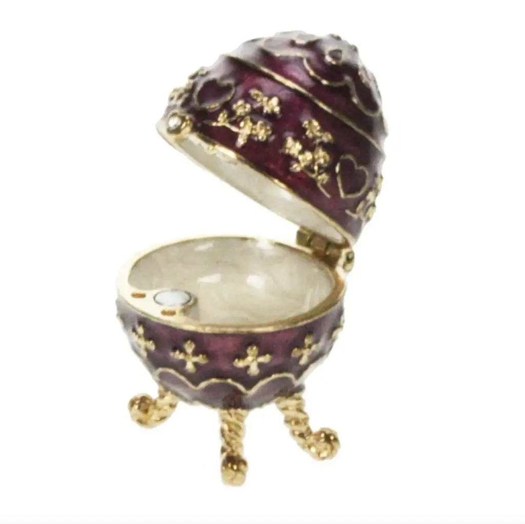 "Faberge" egg - gull/purpur - Bilde 3