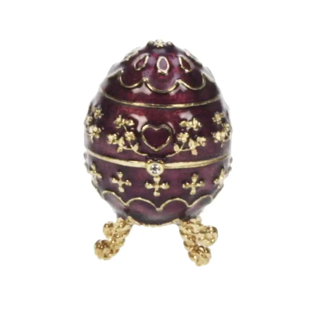 "Faberge" egg - gull/purpur