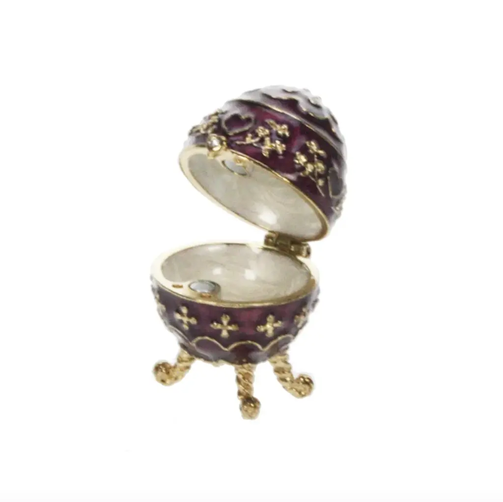 "Faberge" egg - gull/purpur - Bilde 2