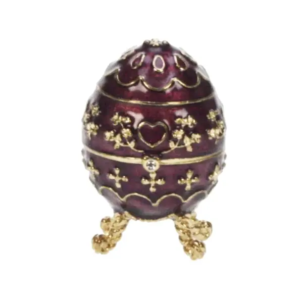 "Faberge" egg - gull/purpur