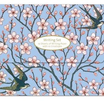 Brevpapir - Almond blossom and swallow