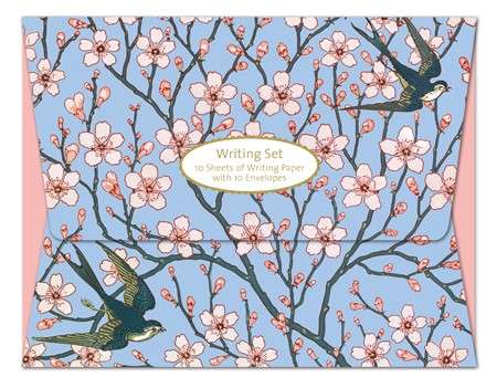 Brevpapir - Almond blossom and swallow