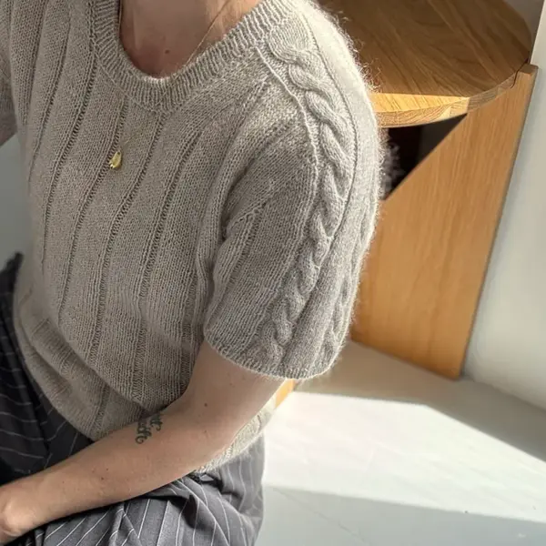 Braidy Loop Tee av Other Loops. Farge Havregryn