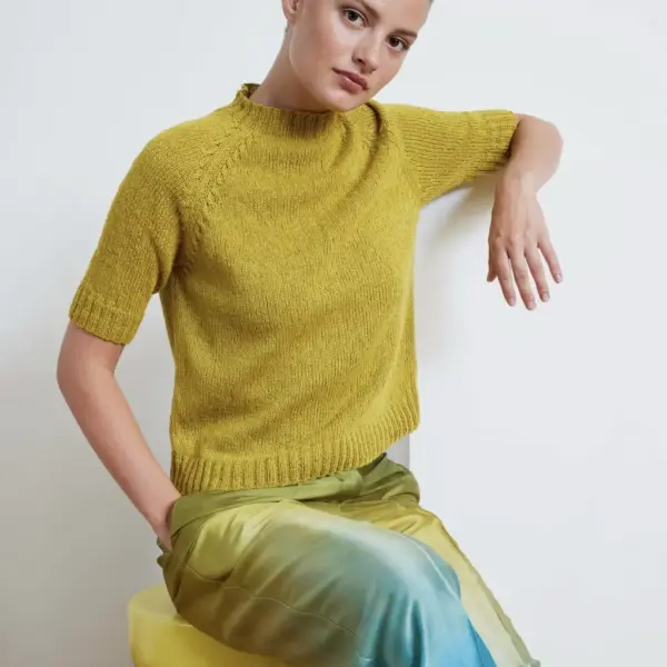 Nieves kortermet bluse fra Lang Yarns