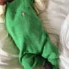 selebukse til baby grønn