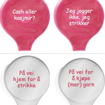 Mauds strikkerefleks, med norske tekster