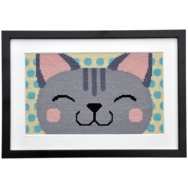 Fru Zippe Broderi Bilde Catastic Grey
