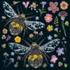 Notecards pakke med 6 kort: Bumblebees
