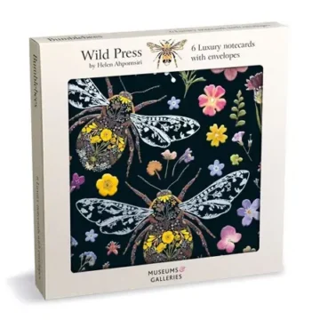 Notecards pakke med 6 kort: Bumblebees