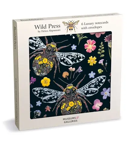 Notecards pakke med 6 kort: Bumblebees
