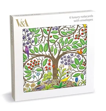Notecards pakke med 6 kort: Gardens of Eden