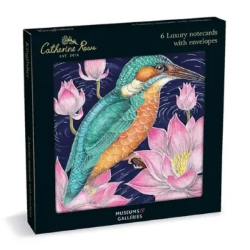 Notecards pakke med 6 kort: Kingfisher