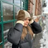 Dual Loop Beanie av Other Loops i Jensen og Silk Mohair beige versjon