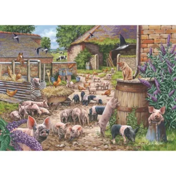 Puslespill 500 brikker Piglet Pandemonium